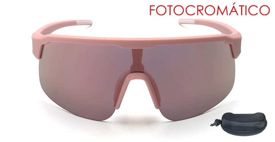 GAFA G-SPORT MOD. SWING GRADUABLE ROSA MATE LENTE FOTOCROMATICA GRIS ESPEJADA 139-0-125 + ESTUCHE