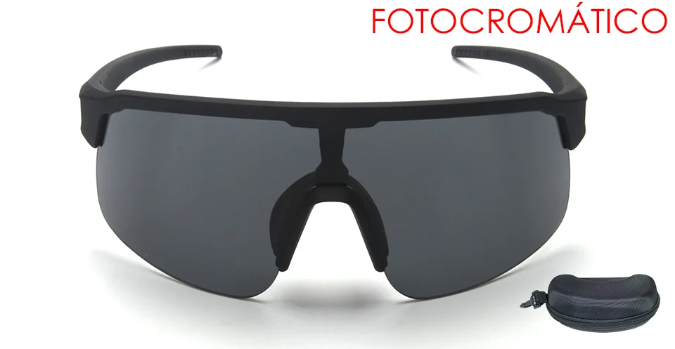 GAFA G-SPORT MOD. SWING GRADUABLE NEGRO MATE LENTE FOTOCROMATICA GRIS 139-0-125 + ESTUCHE