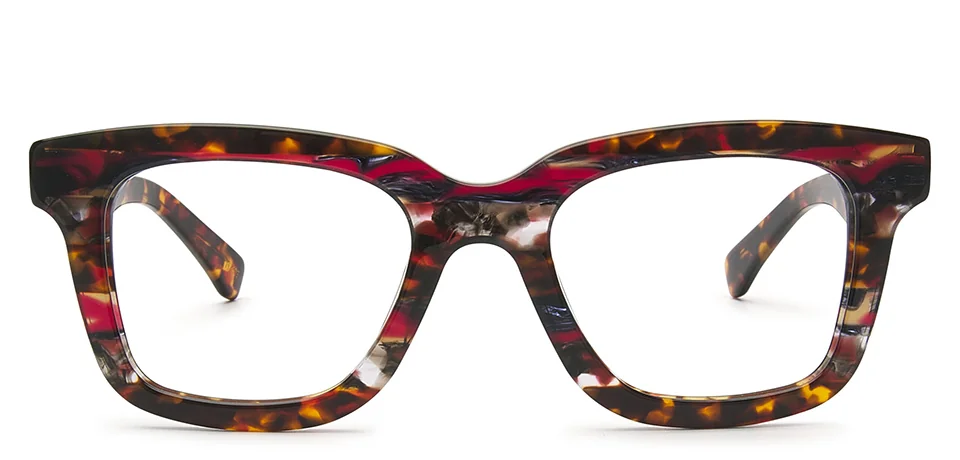 HEYELANDER H7403 CONALL Acetato Unisex Jaspeado Rojo 50-20-145