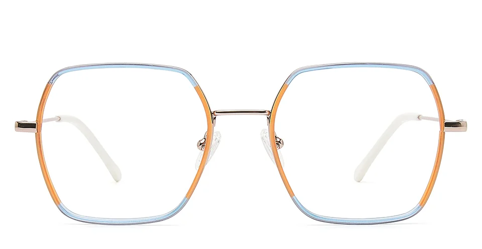 HEYELANDER H9301 CHLOE Metal/Acetato Mujer Azul/Naranja 51-19-140