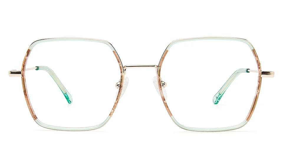HEYELANDER H9303 CHLOE Metal/Acetato Mujer Verde 51-19-140