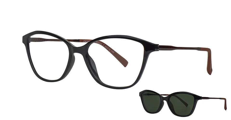 MONT LILU ULTEM CHOPO col. F NEGRO 53*16/145 + CLIP SOL POLARIZADO
