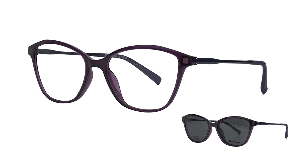 MONT LILU ULTEM CHOPO col. K MORADO 53*16/145 + CLIP SOL POLARIZADO